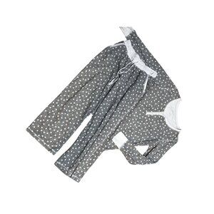 Náutica Gray White Polka-Dot Pajama Set Womens Medium 1669